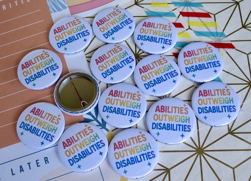 Abilities Outweight Disabilities Badges
