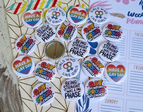 LGBTQ And Gay Colourful Badges