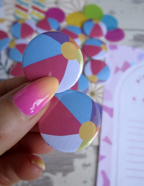 Beach Ball Badges