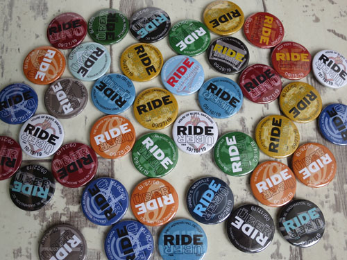 Custom Ride Uber button badges
