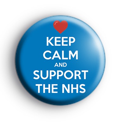 Keep Calm and Support the NHS Badge : Kool Badges