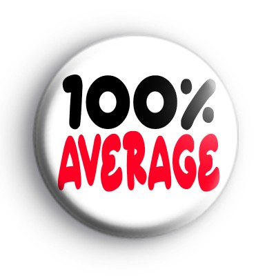 100% Average Button Badge