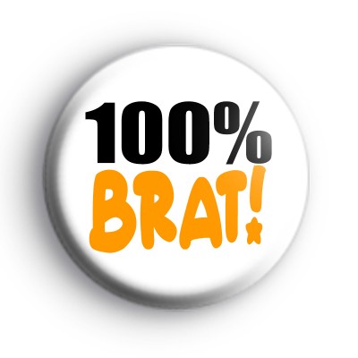 100% Brat Badge