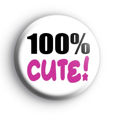 100% Cute Badge