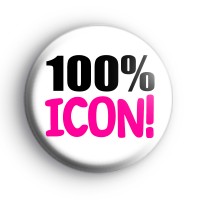100% Icon Badge Button Badges