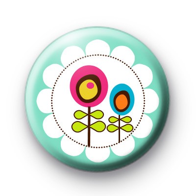 Two Spring Flowers Badge