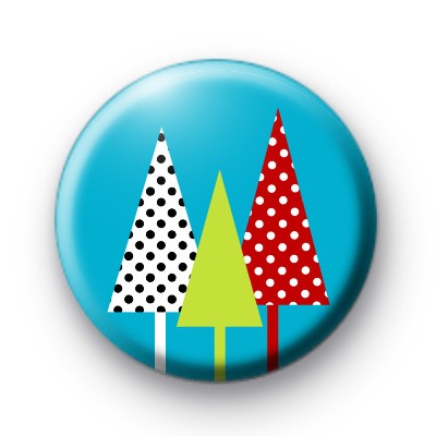 3 Christmas Trees Badge