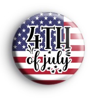 Happy 4th of July USA Badge