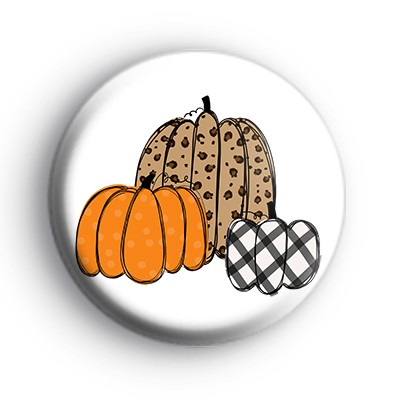 Pretty Autumn Pumpkins Badge