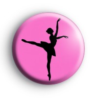 Ballet Dancer Silhouette Badge