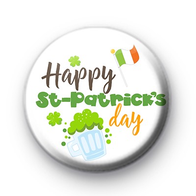 Cool Happy St Patricks Day Badges