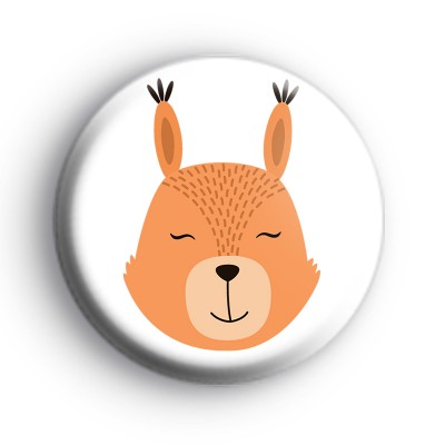 Brown Llama Face Badge