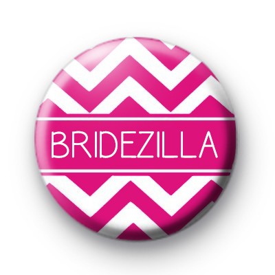 Chevron Pink Bridezilla Badge