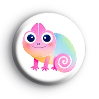 Chameleon Lizard Badge Button Badges