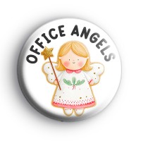 Office Angels Christmas Badge Button Badges