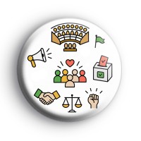 Civic Engagement Badge Button Badges