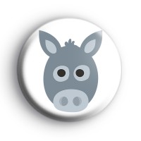 Cute Donkey Face Badge