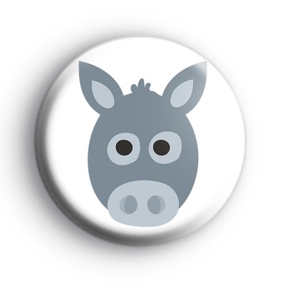 Cute Donkey Face Badge
