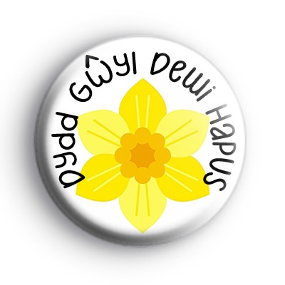 Dydd Gwyl Dewi Hapus Badge
