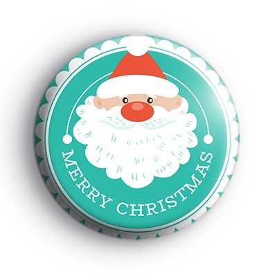 Jolly Father Christmas Merry Christmas Badge