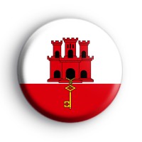 Gibraltar Flag button badge