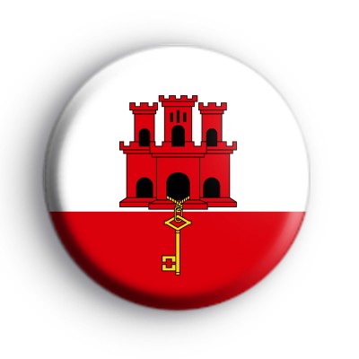 Gibraltar Flag button badge