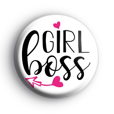 Girl Boss Button Badge