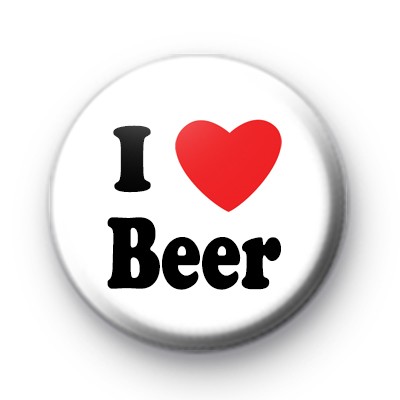 I Love Beer Badge