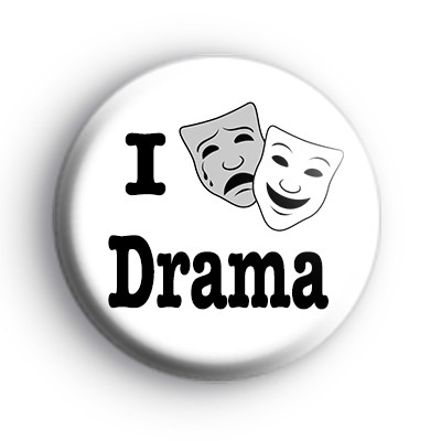 I Love Drama Theatre Masks Badge