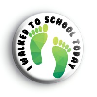 I Walked To School Today Green Badge