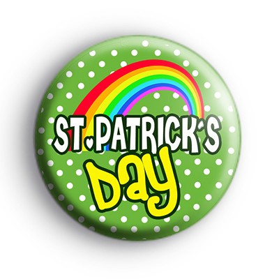 Rainbow St Patrick's Day Pride Badge
