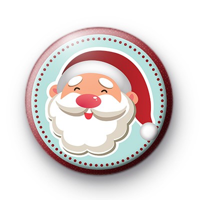 Mr Santa Claus Button Badge