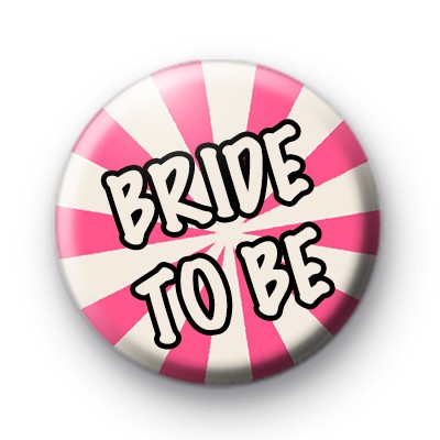 Pink and Cream Bride to Be Badge