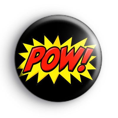 POW Comic Book Themed Badges