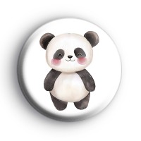 Baby Panda Bear Badge Button Badges