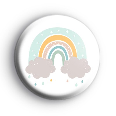 Pastel Rainbow Rain Badge