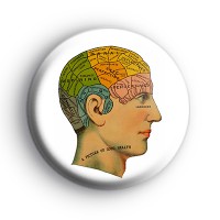Phrenology Head Badge