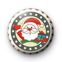 Santa Claus Ho Ho Ho Badge