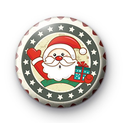 Santa Claus Ho Ho Ho Badge