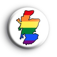 Scotland Rainbow Gay Pride Badge Button Badges