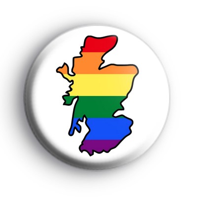 Scotland Rainbow Gay Pride Badge