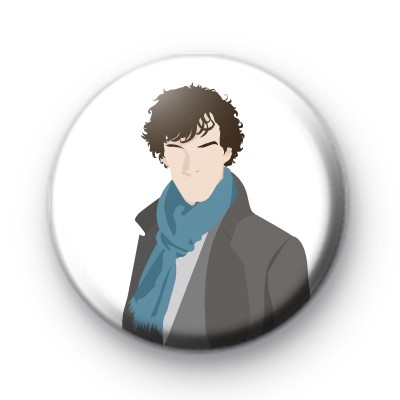 Sherlock Holmes Button Badge