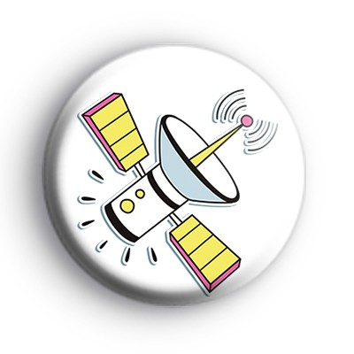 Space Satellite Badge