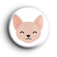 Sphynx Hairless Cat Badge Button Badges