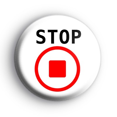 Stop Symbol Badge