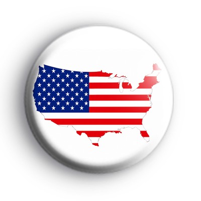 America Country USA Flag Badge