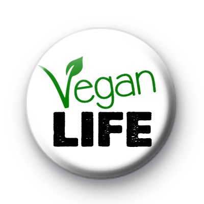 Vegan Life Button Badge