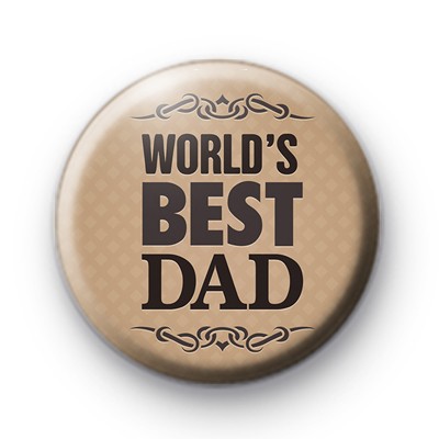 Worlds Best Dad Button Badge - Kool Badges