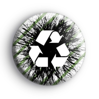 Black Recycling Logo Badge
