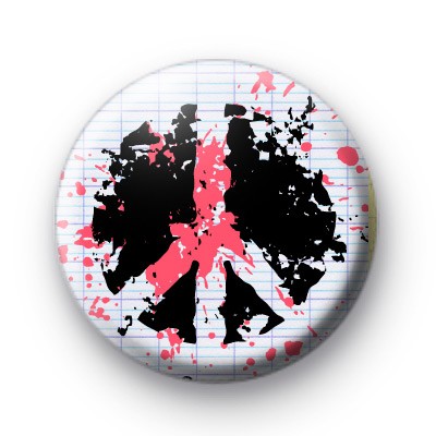Abstract Peace Sign Badges